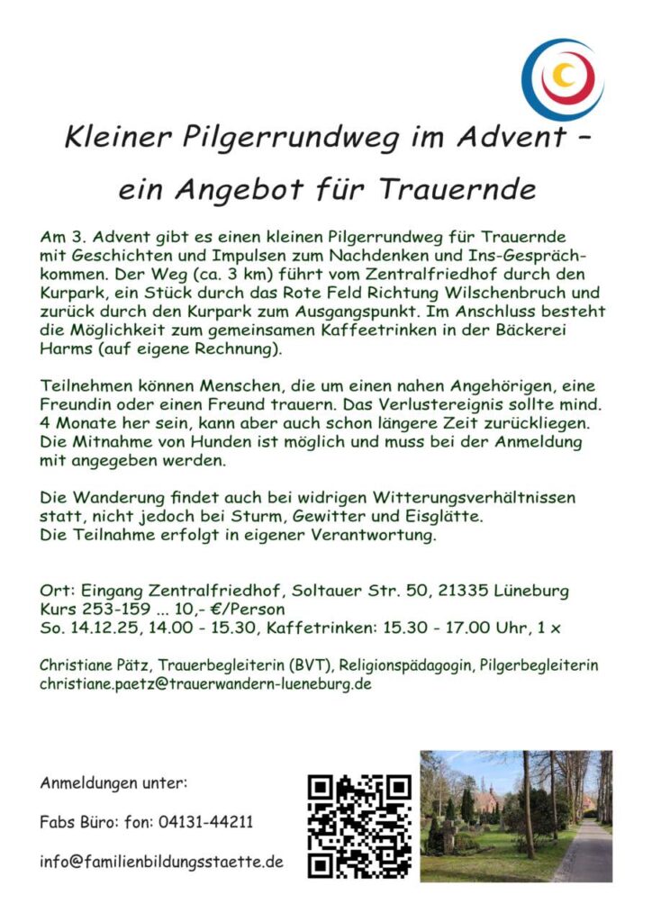 Trauerwanderung in Lüneburg (Zentralfriedhof) am 14.12.2025